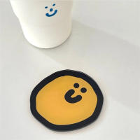 Taza De Acero Inoxidable Con Diseño De Sonrisa Cartoon Resistente Al Calor Tapete De Acrílico Para Copas Y Tazas Tapete De Posar Para Bebidas Y Comida - details 1