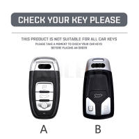 Funda De Llave De Coche En Fibra De Carbono ABS Para Audi A1 A3 8P A4 B9 A5 A6 C7 8S 8W A7 A8 Q3 Q5 Q7 4M S4 S5 S6 S7 S8 RS3 RS6 SQ5 TTS TFSI - details 0