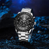 Reloj De Cuarzo Retro Clásico Para Hombres Odeda Design 2024 45mm 30m Impermeable Deportivo Y De Negocios Con Cierre De Plegar Y Seguridad - details 3