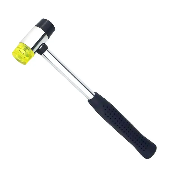 Martillo De Goma Pequeño 25mm Herramienta Manual Multifuncional Para Joyería Y Artesanía Mango De Acero Para Montaje De Tubo De Acero - 1