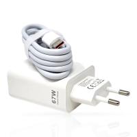 Cargador de carga súper rápida , Cable de carga de teléfono USB tipo c,  Cargador Turbo Carga 67W con cable de 1m. Cargador de viaje USB-A a USB-C. Cargador Tipo C de 67W Qualcomm 3.0 Carga Rápida Compatible con SAMSUNG, XIAOMI, MAC, PD 3.0, QC 3.0, PPS - details 2