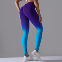 Leggings De Yoga Con Control De Abdomen Y Cambio Gradual High Waisted Para Mujer Fitness Running Entrenamiento Sin Costuras - details 41