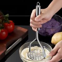 Prensa De Papas Y Hígados De Acero Inoxidable Herramienta De Fruta Y Verdura Masher De Carne Molida Creativa Presión De Barro Ricer Presión De Aguacate - details 3