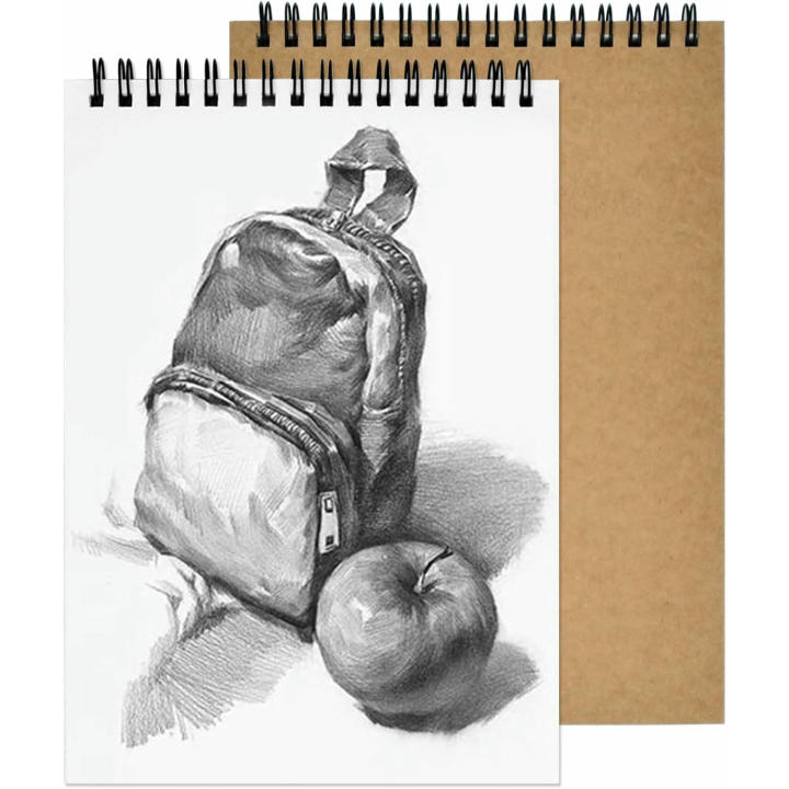 Cozlly 2 Piezas Bloc de Dibujo A4, 160 GMS Cuadernos de Dibujo, Sketchbook A4 Bloc Dibujo, Cuadernos de Bocetos A4 Libre de ácido, Encuadernado en Espiral Cuaderno Dibujo Para Niños Adultos