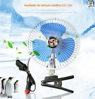 Ventilador eléctrico de verano para coche de 8"pulgadas con clip, ventilador pequeño totalmente cerrado - details 4
