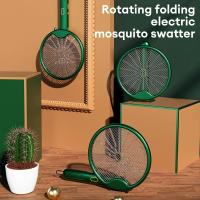 Lampara Asesina De Mosquitos Eléctrica 3000V Recargable Por USB Con Plataforma Plegable Repelente De Mosquitos Y Fly Swatter - details 1