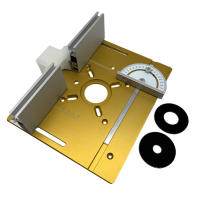 Placa De Inserto De Router En Aluminio Para Trabajar Madera Herramienta Auxiliar De Grabado Y Ensamblaje Para Mesas De Trabajo - details 0