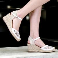 Calzados Soraia Sandalia Ganchillo Mujer Verano, sandalias cuñas  comodas y elegante. - details 1