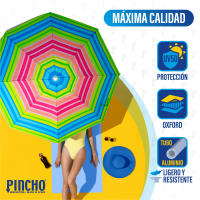 Pincho Sombrilla Playa Grande Ø200 Cm Antiviento Protección UV 50 - details 2