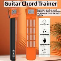Herramienta De Práctica De Acordes De Guitarra Portátil Con Cabeza De Guitarra Y Chart De Acordes Rotatorio Para Principiantes - details 11