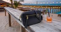 Bolso de HOMBRO para mujer de cuero Genuino, Bandolera Mujer Pequenas, adjustable Y 2 bolsos con Cremallera, Italian artesania JOY Azul - details 0