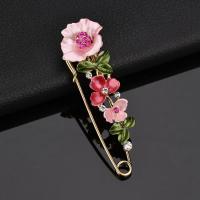 Broche De Flor Elegante Para Mujer Con Diamantes Y Enamel Broche De Collar Para Trajes Y Abrigos Joyería De Moda Regalo - details 1