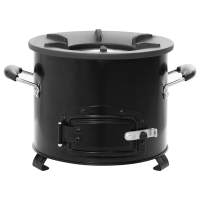 vidaXL Cocina de leña para camping metal negro 36x26x22,5 cm - details 2