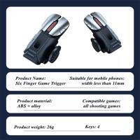 G21 Triger De 6 Dedos Para Juego De Móvil Compatible Con Android E iOS Botón ABS Para Tiro En PUBG Joystick Universal Gamepad - details 10