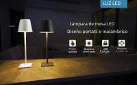 Lámpara De Mesa LED Recargable Sin Cable Para Estudio Y Oficina Luz Impermeable Con Sensor Táctil Para Dormitorio Y Bar - details 0