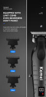 Cortador De Pelo Eléctrico Kemei KM-2293 Con Pantalla LCD Para Hombres Corte De Pelo Profesional Recortadora De Cabello Universal - details 17