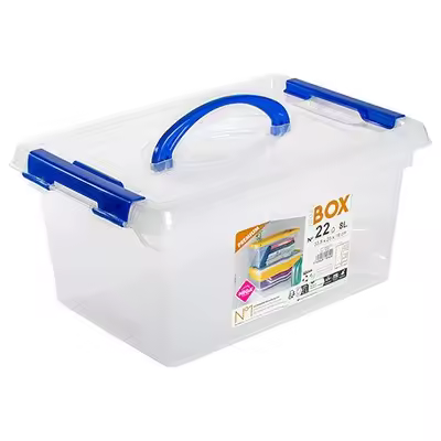 LILI HOME Pack de 2 Cajas Plásticas Organizadoras de Calidad Premium - Desde 5L hasta 35L - Estas cajas cuentan con cierres de seguridad en todas las presentaciones para evitar aperturas accidentales. Fabricadas con plástico resistente que protege con - 1
