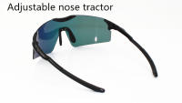 Gafas De Ciclismo TR90 Para Hombres MTB Mountain Road Gafas Deportivas De Sol Para Bicicleta Correr Pesca Lentes De Color Completo Material De Marco Acetato - details 3