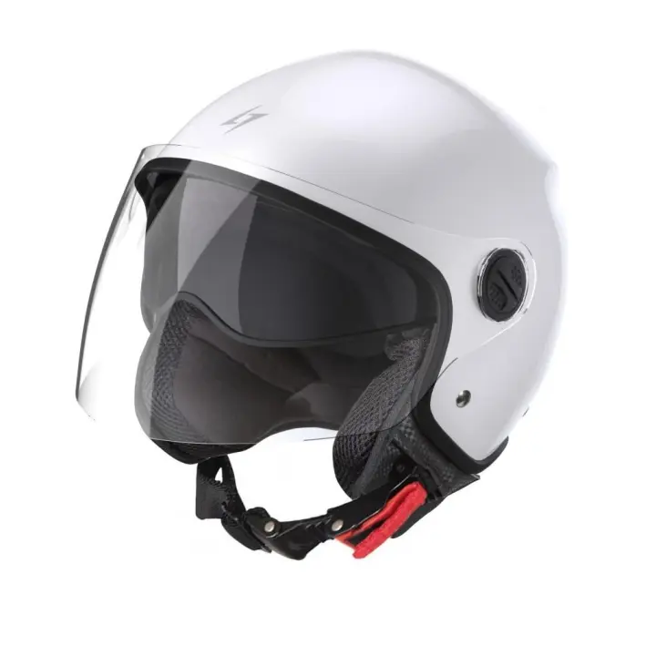 Casco Jet Stormer ACE White Pearly Storm Sun Visor - 1