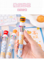 2pcs Bolígrafo De Jalea Para Niños 10 Colores Creativos Estilo Francés Bola De Panadero Gel Para Estudiantes Suministros Escolares Y De Oficina - details 4