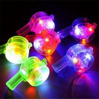 10/30pcs Silbato LED Con Luz Que Brilla En La Oscuridad Y Correa Collar De Juguete Para Fiestas Suministros De Brillo - details 0