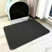 Alfombra De Arenero Para Gatos Doble Capa Antideslizante Resistente Al Desgaste Y Al Agua Para Caja De Arenero Grande Matriz Filtro Para Mascotas - details 1