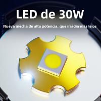 Linterna Frontal Potente 10000000LM Con 3 Modos Luz LED Para Camping Pesca Caza Impermeable Con Luz De Advertencia - details 19