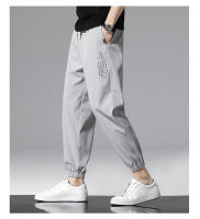Pantalones Casuales De Verano Para Hombres Seda Helada Nueva Ropa Harajuku Callejera Deporte Jogging Traje De Pista Pantalones Sueltos De Cintura Media a La Pies - details 5
