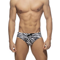 Bragas De Natación Para Hombre Estampado De Zorro Briefs De Playa Deporte Acuático Traje De Baño Sexy Moda Masculina - details 2