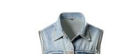 Chaqueta De Jean Sin Mangas Para Hombre Azul Estilo Vaquero Chaqueta De Pecho De Desechable Cierre Único Estilo Casual Primavera Y Otoño - details 0