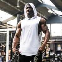 Top De Entrenamiento De Baloncesto Para Hombres Verano 2024 Sin Mangas Con Capucha Secado Rápido Estilo Deportivo Top Fitness Manga Larga Color Sólido - details 1