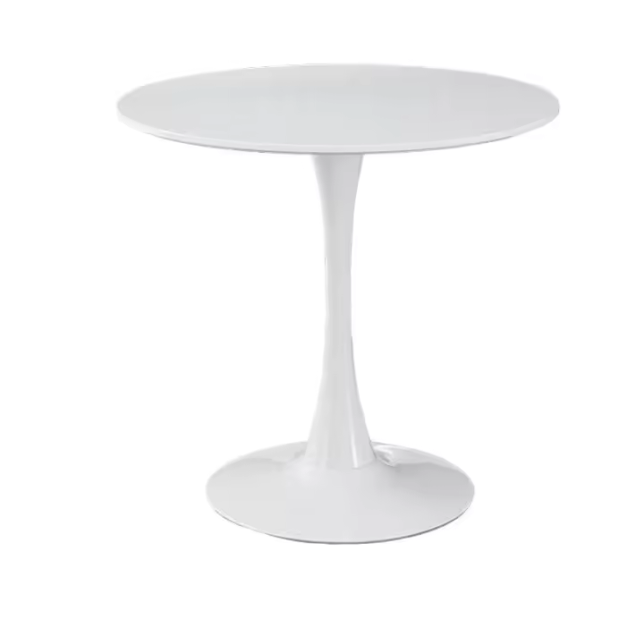 Mesa de comedor nórdica de 60cm -80CM para cocina salon, escritorio de estudio para el hogar,nórdica INS COMEDOR mesa de centro de madera moderna, mesa redondo de oficina y conferencia, pata metal 60 70 80CM - 1