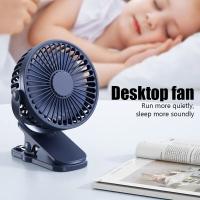 GAIATOP-ventilador de Clip portátil, Mini ventilador de escritorio recargable Silencioso de 3 velocidades, rotación de 360 °, ventilador de refrigeración Personal adecuado para cochecitos - details 11