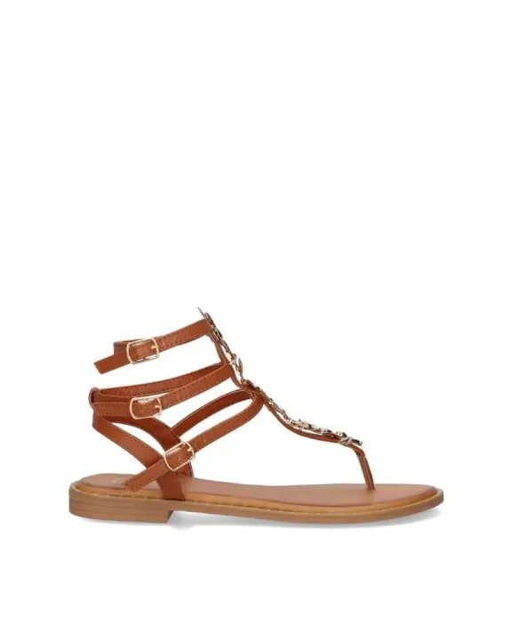 Sandalias EXE Mujer Marrón P4015 7 - 1