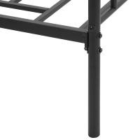HOMCOM Marco de Cama Individual de Metal 31 cm para Colchón 90x190 cm con Cabecera Forma de Corazón Estructura de Cama con Espacio Bajo de Almacenamiento 95x196x100 cm Negro - details 3