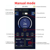 Controlador De Temperatura Inteligente Digital ZFX-WT01 Con Pantalla LED Y Probar Para Calor/Aire Acondicionado Tuya WIFI - details 4