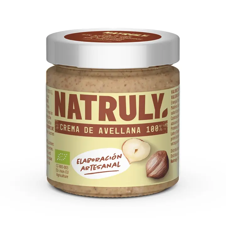 Crema de Avellanas 100% Bio Natruly 200 gramos - 1