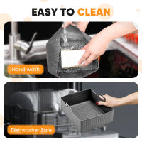 Juego De 2 Piezas De Tapete De Silicona Para Air Fryer Malla De Horno Reutilizable Antiadherente Herramienta De Cocina - details 4