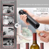 Juego De Abrevidrios Eléctrico Automático Con Base De Almacenamiento Para Botella De Vino Operado Por Batería Para Cocina Y Bar - details 1