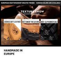 Botas De Tobillo Clásicas Vintage Para Hombre De Cuero Genuino Suave Y Amigable Con La Piel FLYLAND Botines Casuales Hechos a Mano - details 4