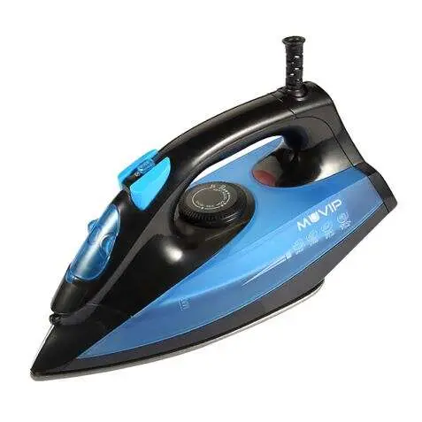 Muvip plancha de ropa con vapor 1600w - suela de ceramica - deposito de 140ml - control de temperatura - cable 1.8m - 1
