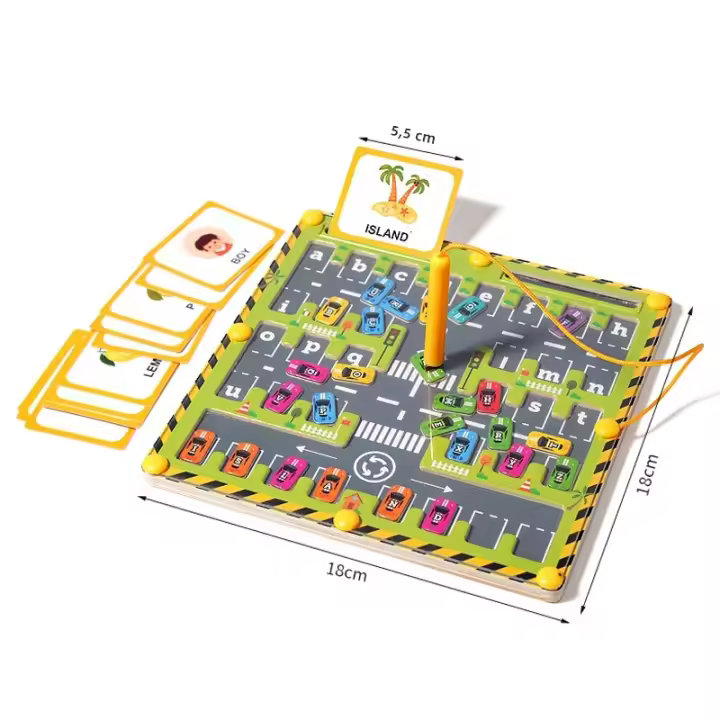 Juego De Mesa Magnético De Madera Con Laberinto Y Colores Juguetes Educativos Montessori Para Niños Actividad De Avión De Viaje - 1