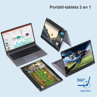 VANWIN Portátil 2 en 1 de 15,6 pulgadas con 16 GB de RAM y 512 GB de SSD, AMD Ryzen™3 3200U (Hasta 2,6 GHz) y Windows 11 Pro, IPS FHD, wifi5, Tipo-C, USB 2,0*2, USB 3,2*1, HDMI, RJ45, rotación de 360 Grados Pantalla y teclado en Español. - details 3