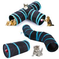 Túnel Para Gatos Plegable Juguete De Túnel Para Mascotas Material Transpirable Barrel De Juguete Para Interiores - details 0