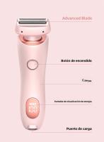 Epilador Eléctrico Para Mujeres 2 En 1 Recargable Doble Cabeza Impermeable Kit De Peluquería Corporal Para Eliminación De Vello Shaver Para Damas En El Bikini Y Axilas - details 14