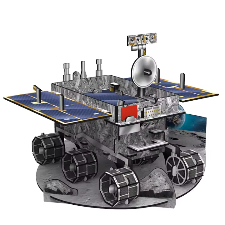 DAM. Puzzle 3D Jade Rabbit Lunar Rover 53 piezas. 13,8x13,8x11,4 cm. 14x14x11cm. - 1