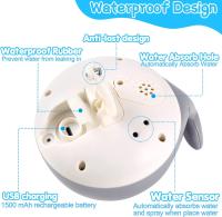 2024 Juguete de baño para bebé, Ballena con Fuente, juguete acuático a partir de 1 año, aspersor de ballena, juguete de baño con luz LED Multicolor, Inducción automática, spray de agua, bañera, piscina, juguete para niños pequeños, Recargable, Gris - details 8
