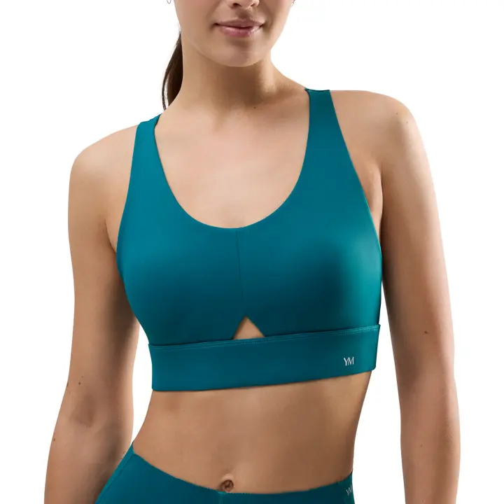 Ysabel Mora - Sujetador deportivo compressive detalle abertura sujeción media verde - 1