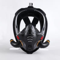 Máscara de snorkel de cara completa, doble tubo de silicona, máscara de buceo completamente seca, máscara de natación para adultos, gafas de buceo - details 17
