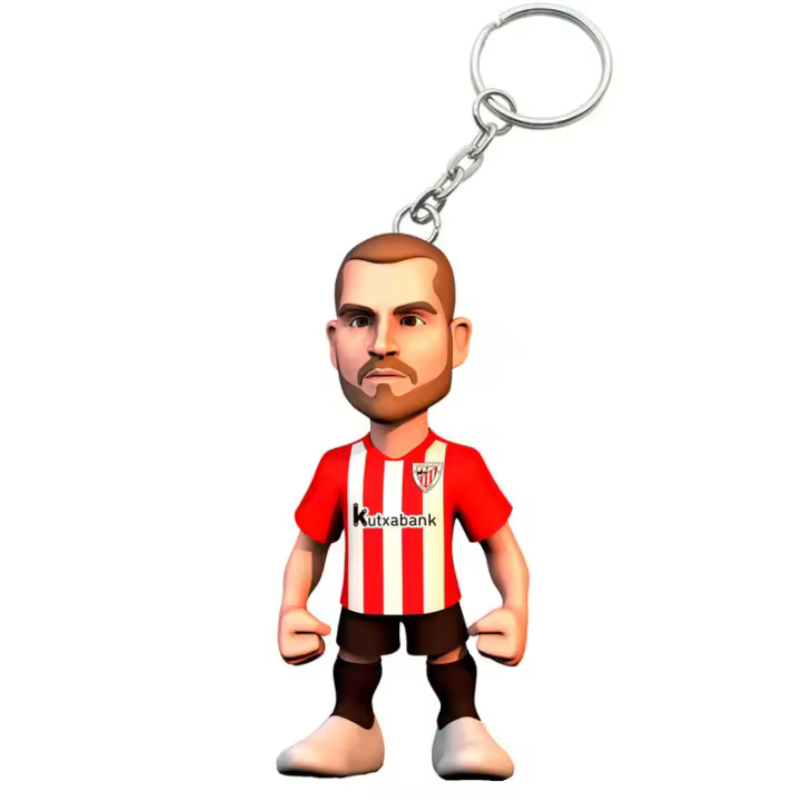 Llavero figura Minix Iñigo Martinez Athletic Club 7cmFigura  Coleccionable - Idea de Regalo- Mercancia Oficial - Juguetes para Niños y Adultos - Movies Fans - Muñeco para Coleccionistas y Exposición - 1